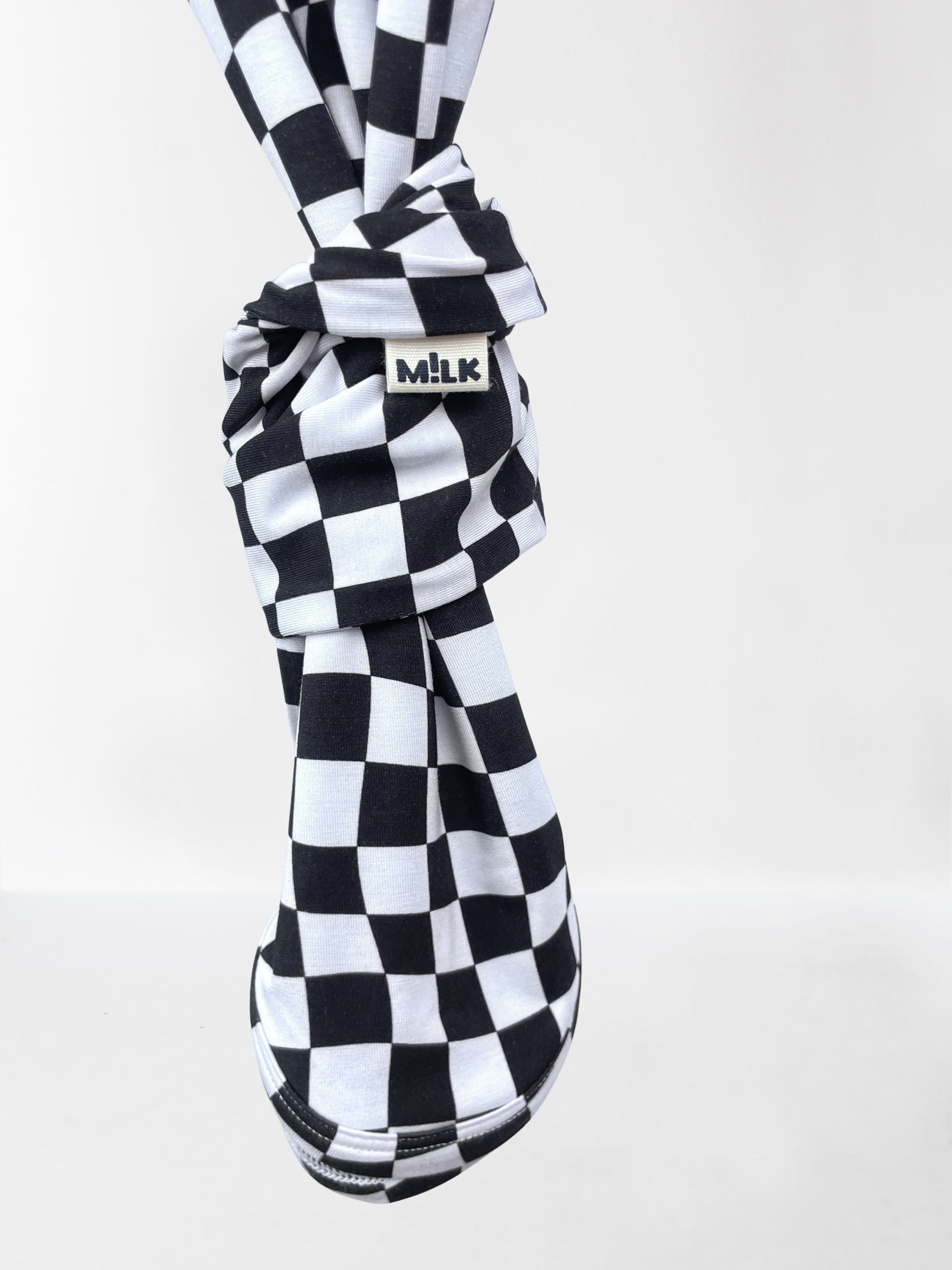 Gigoteuse à Nouer — Damier en bambou OEKO-TEX — M!LK — photo 5